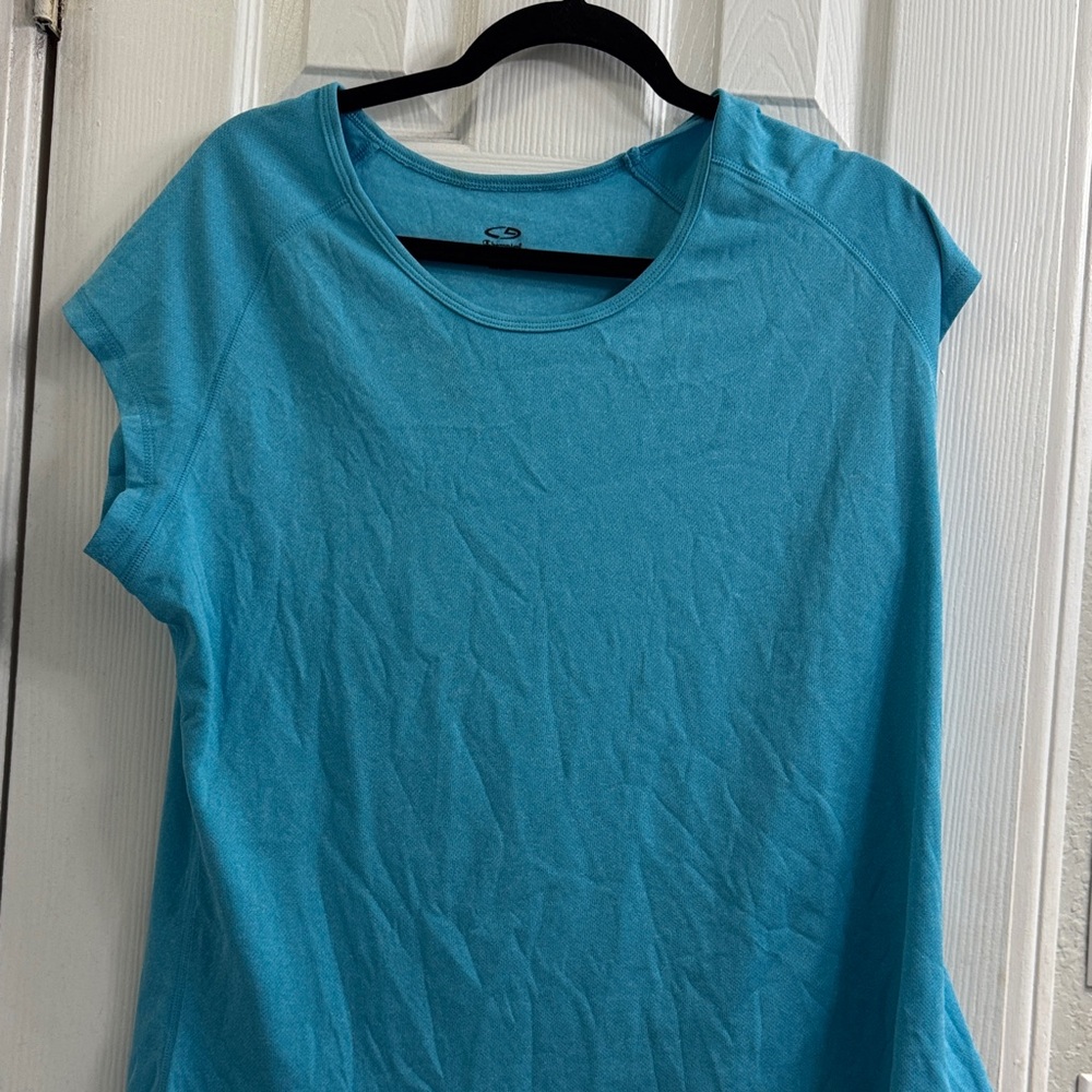 Champion Women's Aqua Short Sleeve Tee